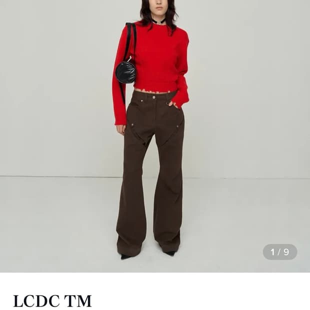 LCDC 컷아웃 부츠컷 트라우져 S