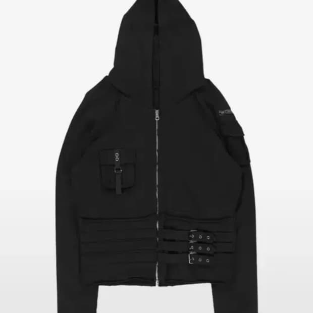 더콜디스모먼트 TCM vintage pocket hooded zip-up