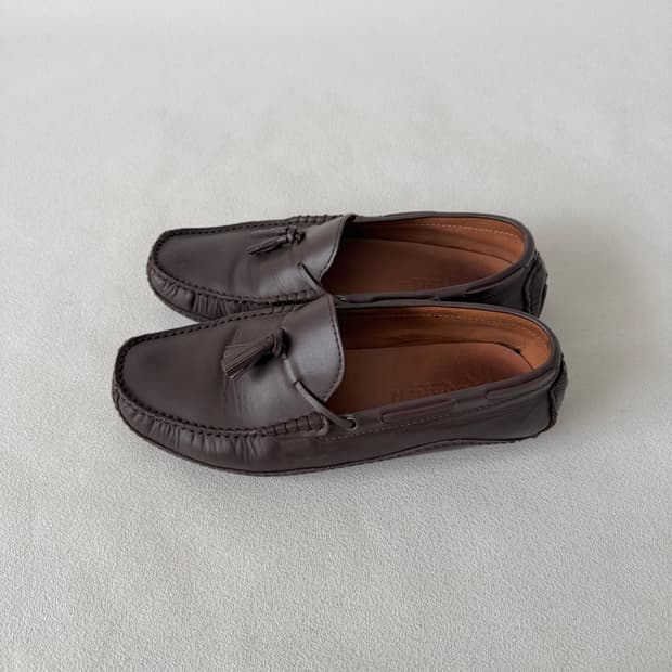 [270]쿠에른(CUEREN) 레더 테슬 드라이빙 로퍼