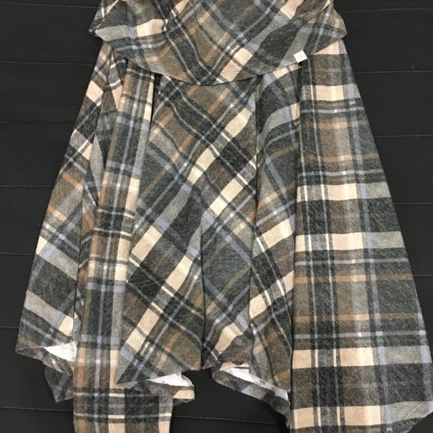 펀프롬펀 JERSEY DRAPE SKIRT, CHECK