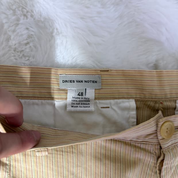 [48] 드리스 반 노튼 스트라이프 팬츠