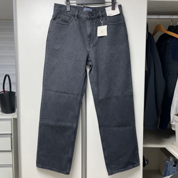 (새제품)유니클로 JWA스트레이트진 07GRAY(33)