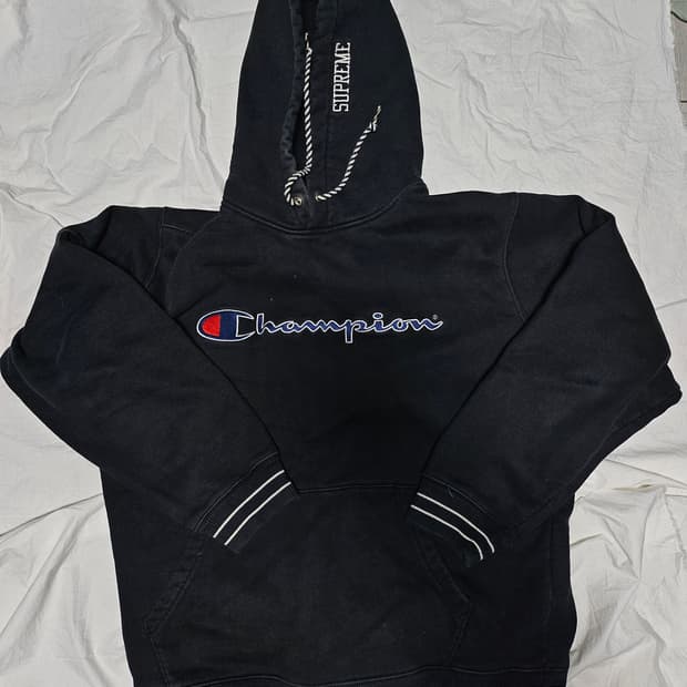 챔피언 X 슈프림 15fw 후드티  후디 L