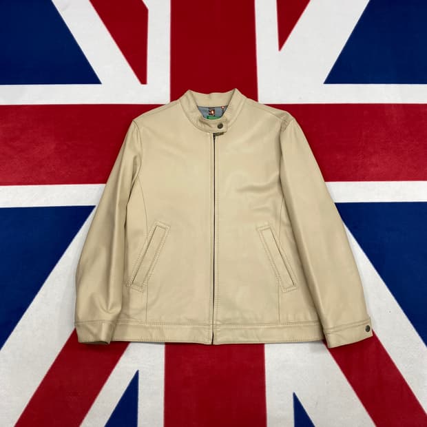 베네통 산양가죽 자켓 100