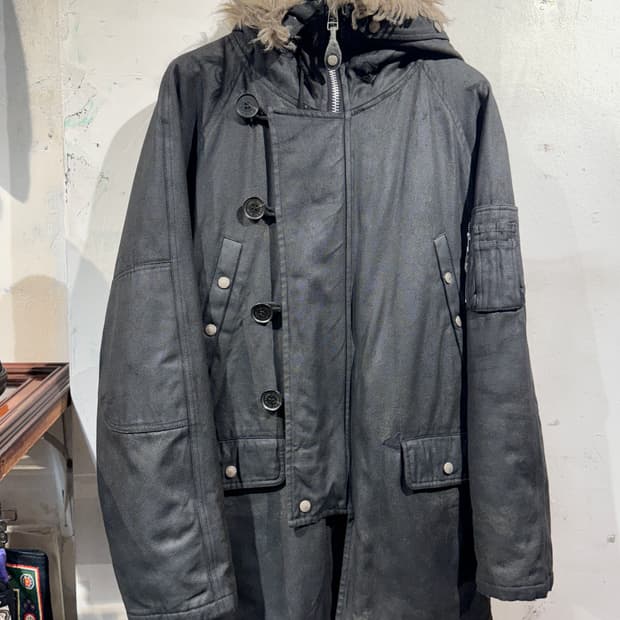 Burberry dark gray puffer jacket