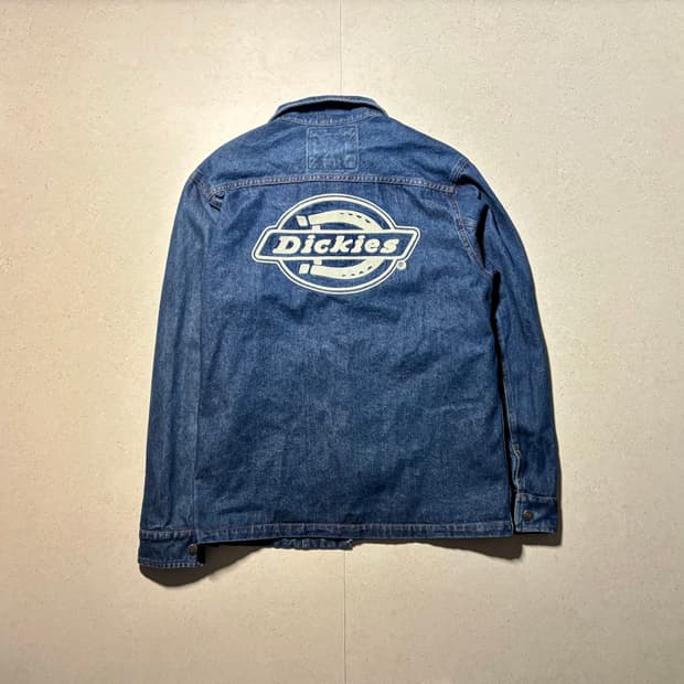디키즈 백로고 데님 청자켓