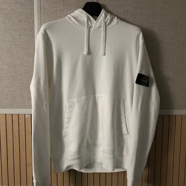 스톤아일랜드 후드 화이트 21SS XL 새제품급