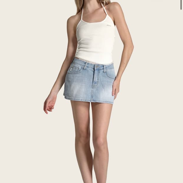 클리시어 에브리 라이트 데님스커트 m 새상품