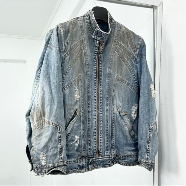 돌체앤가바나 바이커데님자켓