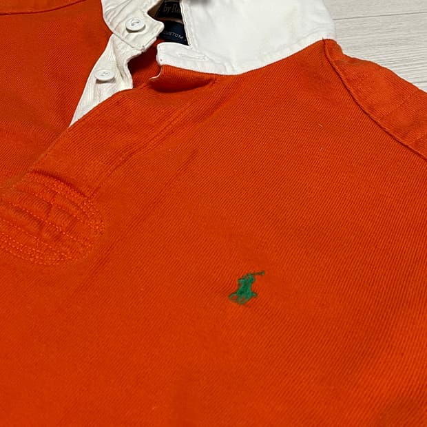 폴로 랄프로렌 럭비티 L 오렌지
