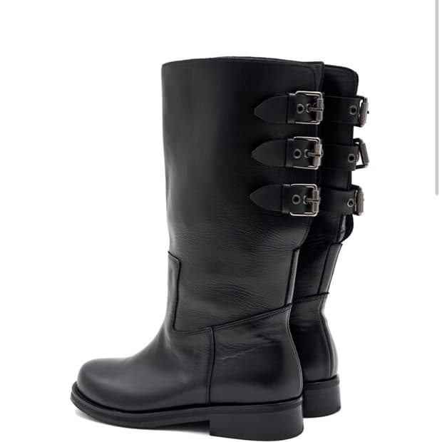 문선 MOONSUN 블랙 롱 부츠(280)