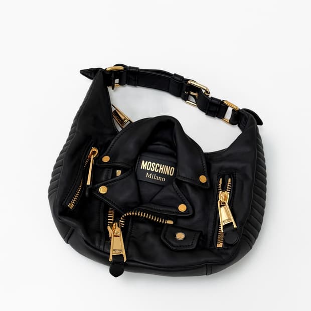 모스키노 바이커 레더 호보백