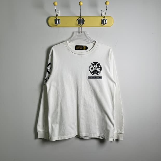 Avirex 아비렉스 밀리터리 로고 프린팅 맨투맨 M