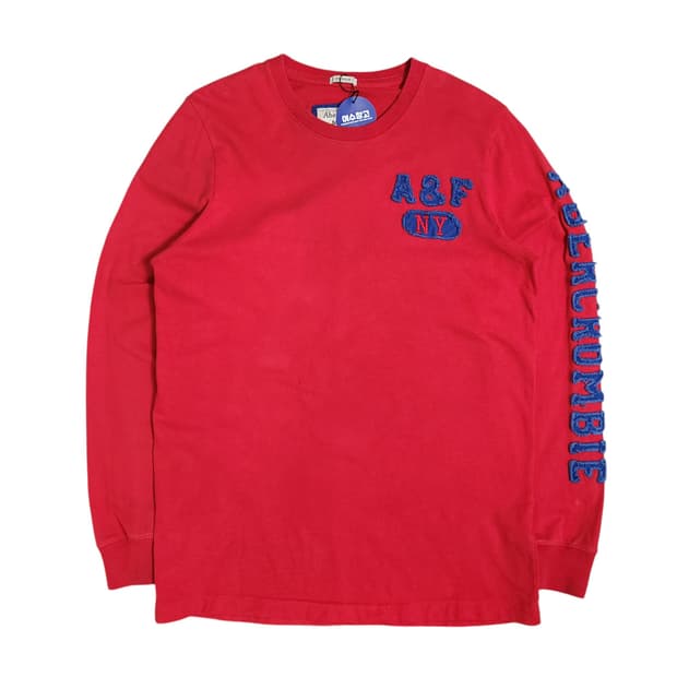 A&F 아베크롬비 자수 맨투맨 롱슬리브