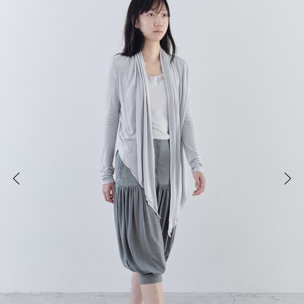 Cowl-neck Button Cardigan (Pale Lavender
