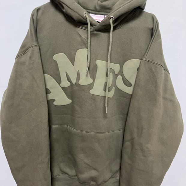 아메스(ames) 월드와이드 올리브색 후드티