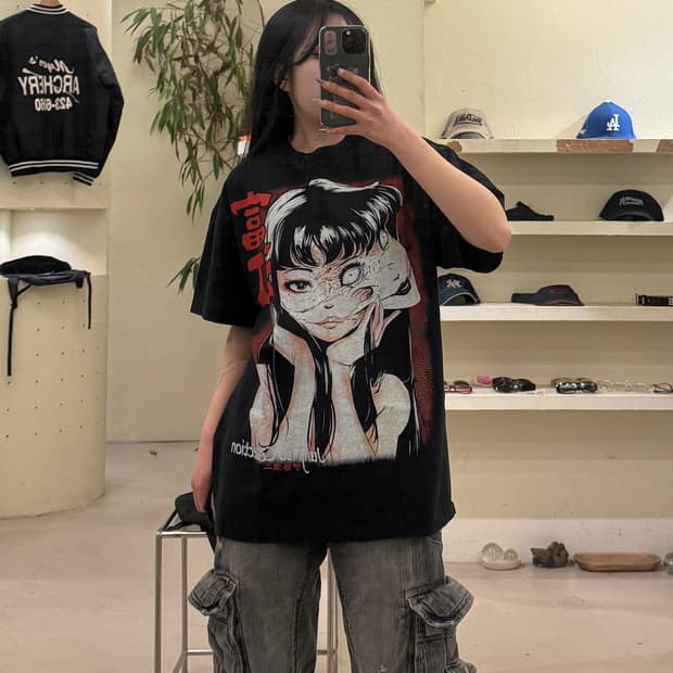 빈티지 토미에 프린팅 티셔츠 U673