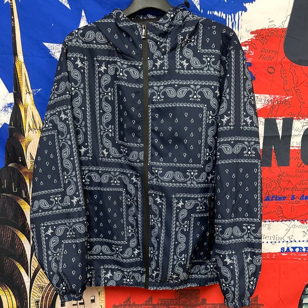 새상품급 빈티지 반다나 오버핏 바람막이XL105