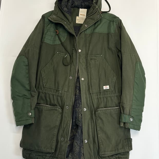 디젤 M51 야상 밀리터리 자켓 패딩 M