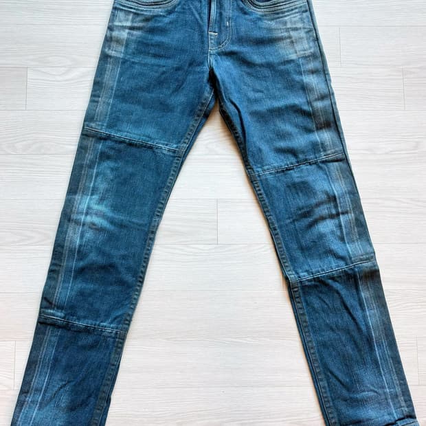 LEVI'S RED CLING FILM SHINY SLIM PANTS