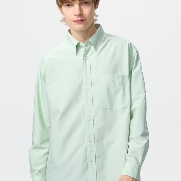유니클로 JWA 옥스포드셔츠 XL 그린