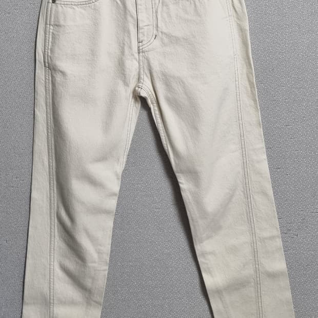 새상품) XS ) 벨리에 코튼100% 아이보리 팬츠