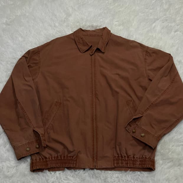 빈티지 스카이 오렌지 집업 셔츠 자켓 y2k 스트릿 갸루 펑키 일본빈티지