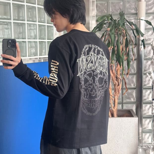 LOGO LONG SLEEVE 스컬 로고 긴팔 NVLT-2503