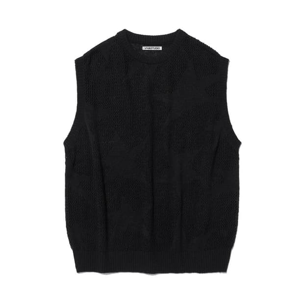 비바스튜디오 니트 베스트 블랙 XL