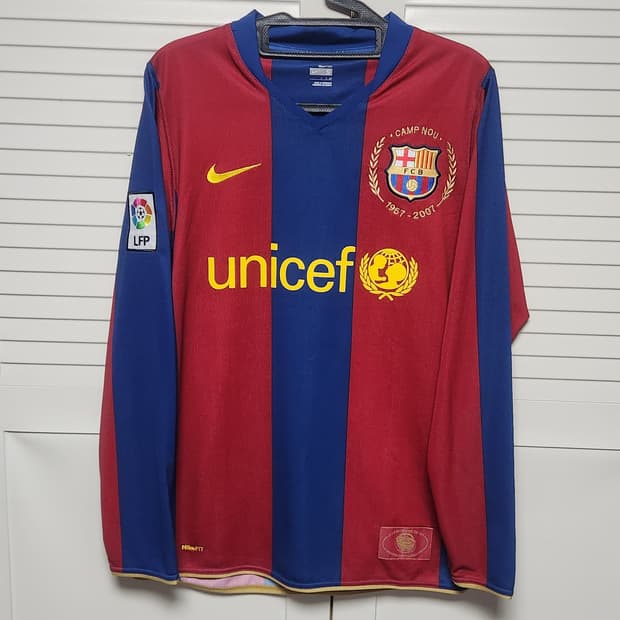 07-08 바르셀로나 홈 50주년 긴팔 No.14 앙리 나이키 유니폼