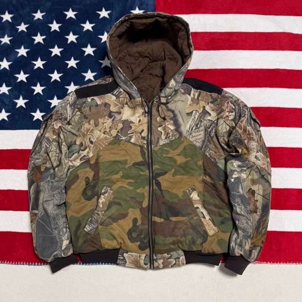 리메이크 리얼트리카모 헌팅후드자켓  Realtree camo jacket