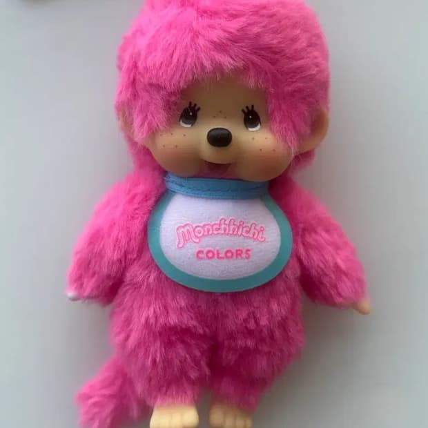 몬치치 베비치치 핑크 컬러 마스코트 인형 키링