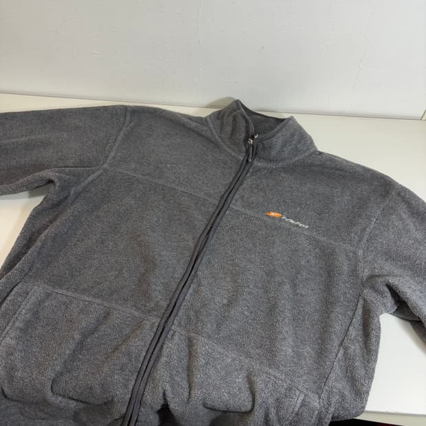 105 XL 리복 진그레이 오버핏 기본로고 플리스집업