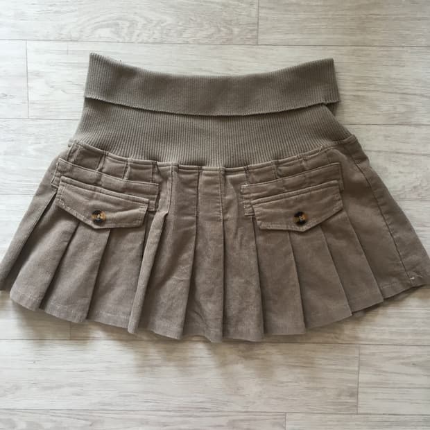 핀터깔 빈티지 브라운 스커트