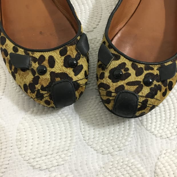 마크바이 마크 제이콥스 레오파드 마우스 플랫 슈즈