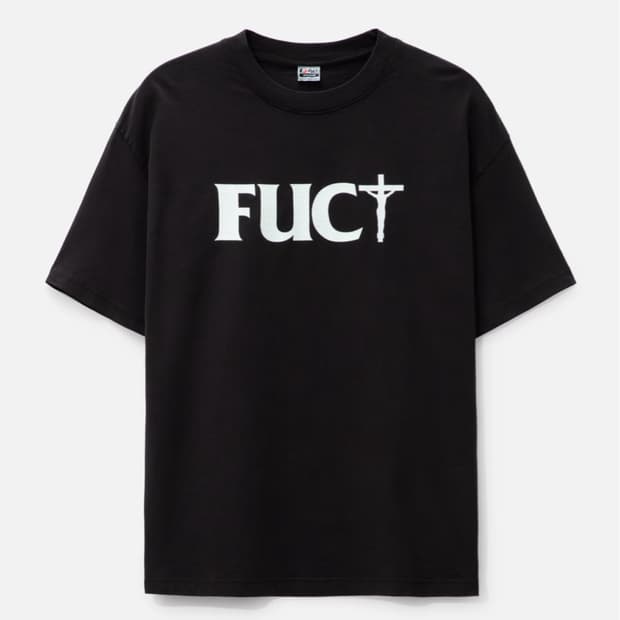 정품) 퍽트 fuct 크로스 십자가 반팔 xl