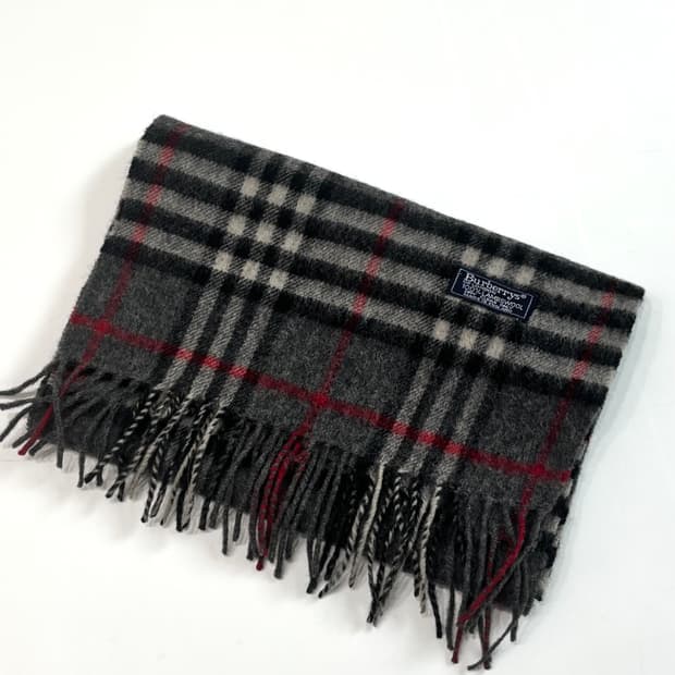 Burberry 버버리 램스울 차콜 모바체크 머플러