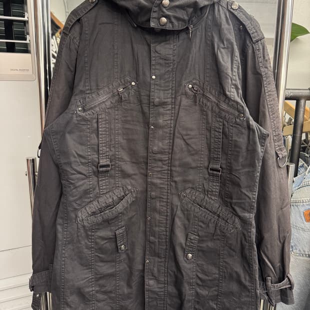 Splendid Satisfaction 빈티지 여성 후드 야상자켓