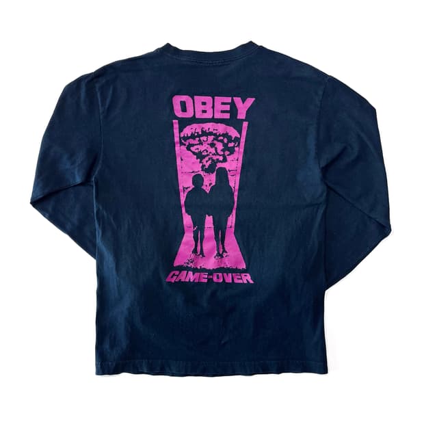 오베이 Game Over 롱 슬리브 티
