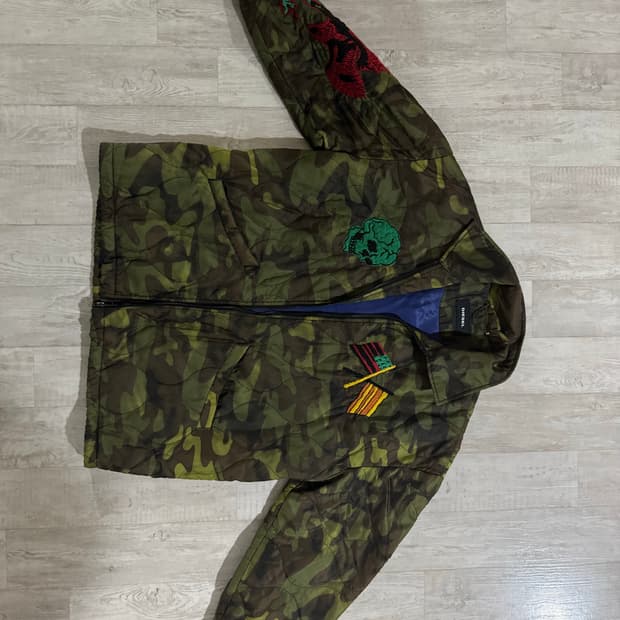 디젤 카모 자수 패치워크 자켓 판매 