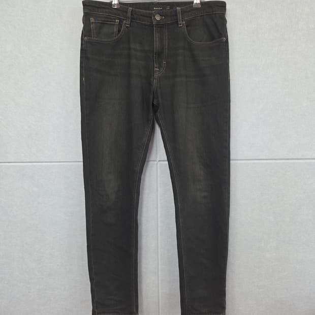 Massimo Dutti 마시모두띠 흑청 테이퍼드 핏 데님 팬츠