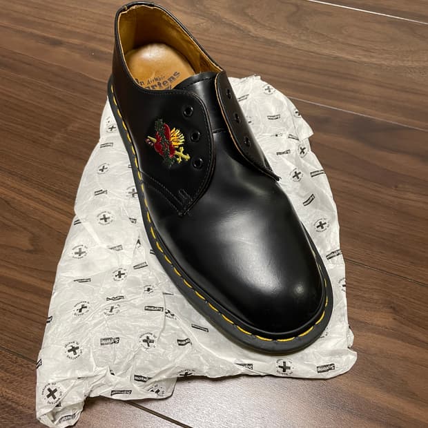 닥터마틴 x 슈프림 1461 빈티지 블랙