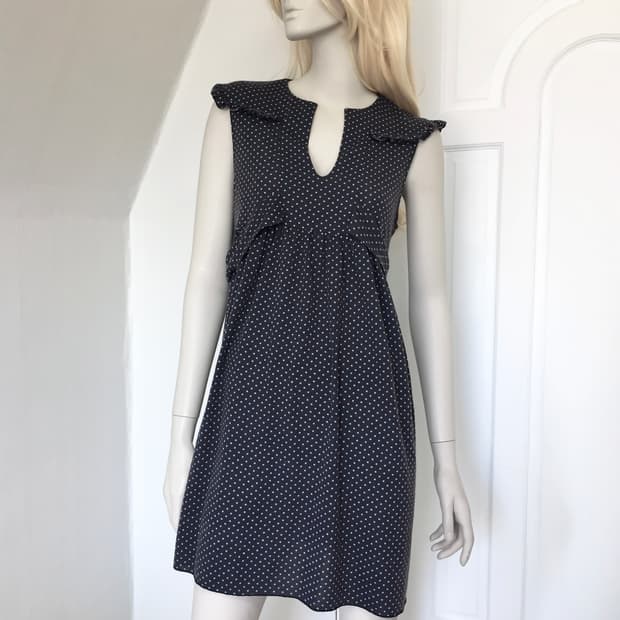 Cute Star Print Sailor Collar Dress