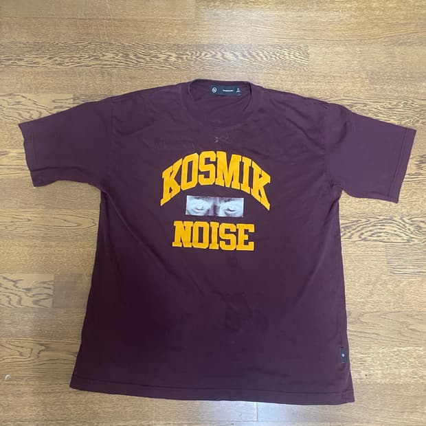 언더커버 GU KOSMIK NOISE 반팔티 버건디