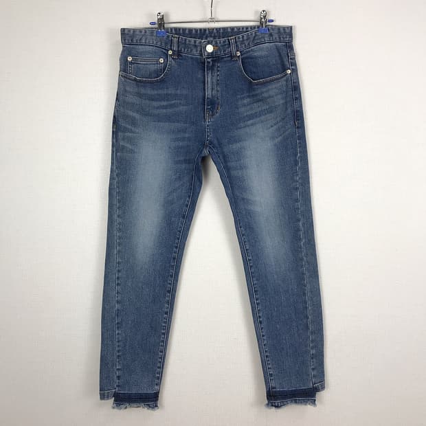 시스템 옴므 밑단 컷팅 청바지 데님 팬츠 남성82