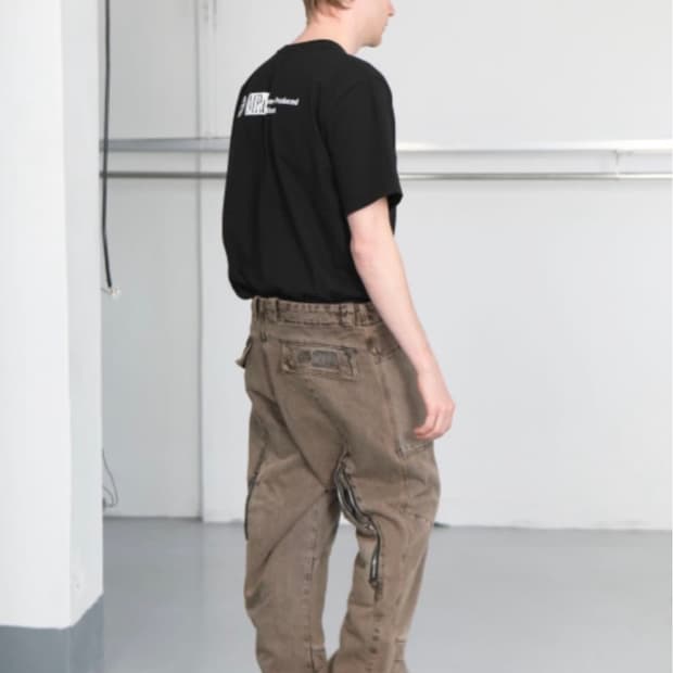 (M)플라스틱프로덕트 웨이브 지퍼 팬츠