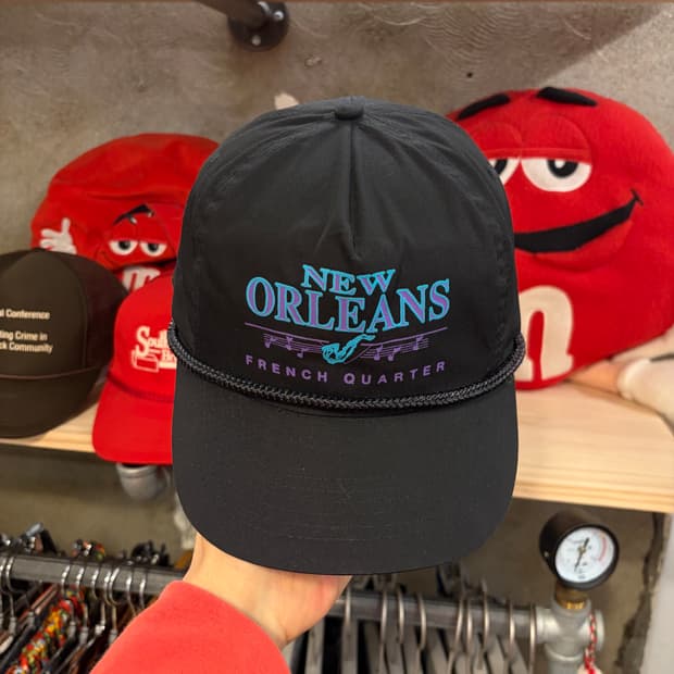 90s USA 빈티지 뉴올리언스 트러커 볼캡 모자 