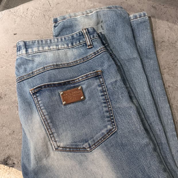 돌체앤가바나 워싱 데님팬츠 