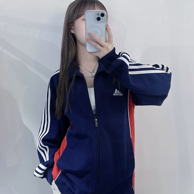 아디다스 00‘s 배색 삼선 트랙탑