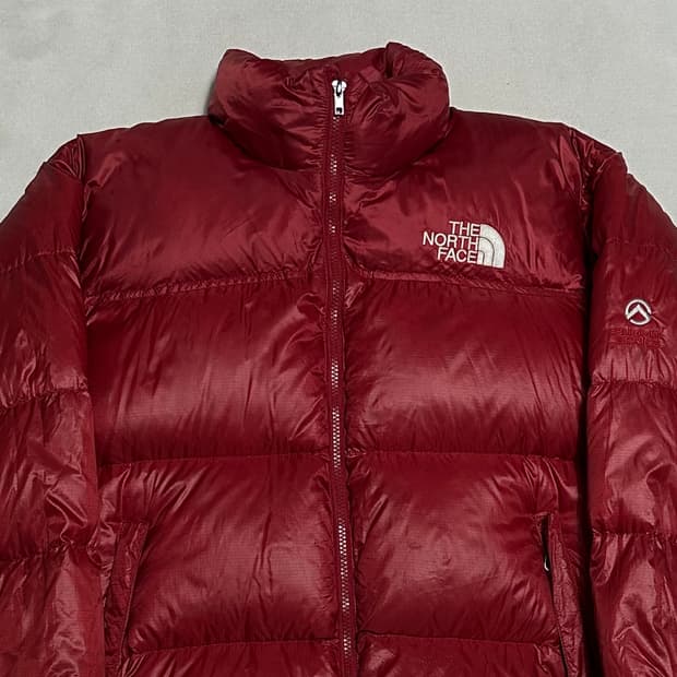 M 노스페이스 써밋 850 SE 레드 유광 구스다운 패딩
